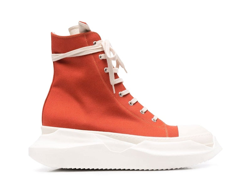Rick Owens DRKSHDW Abstract High-Top Orange White
