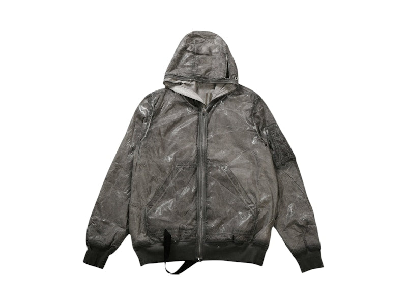 Rick Owens DRKSHDW Bomber Imbottito Gimp Flight Jacket Darkdust