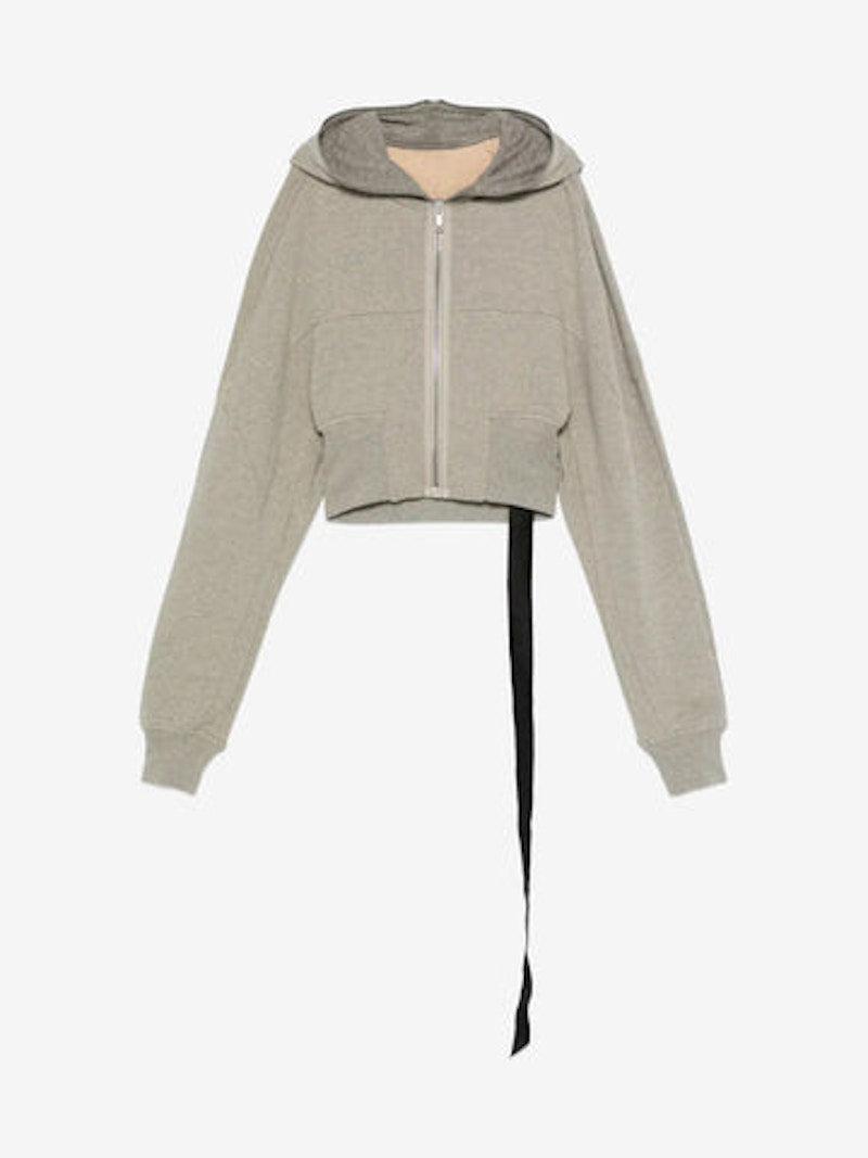Rick Owens DRKSHDW Collage Gimp Hoodie Melange Grey