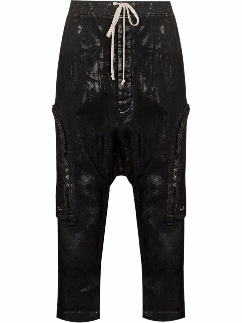 Rick Owens DRKSHDW Cropped Denim Bauhaus Pants Black
