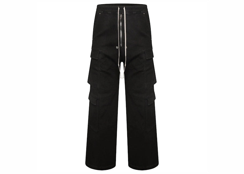 Rick Owens DRKSHDW Double Cargo Jumbo Belas Pants Black