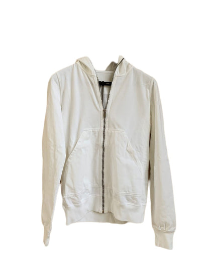 Rick Owens DRKSHDW Gimp Zip Hoodie Chalk White/Black
