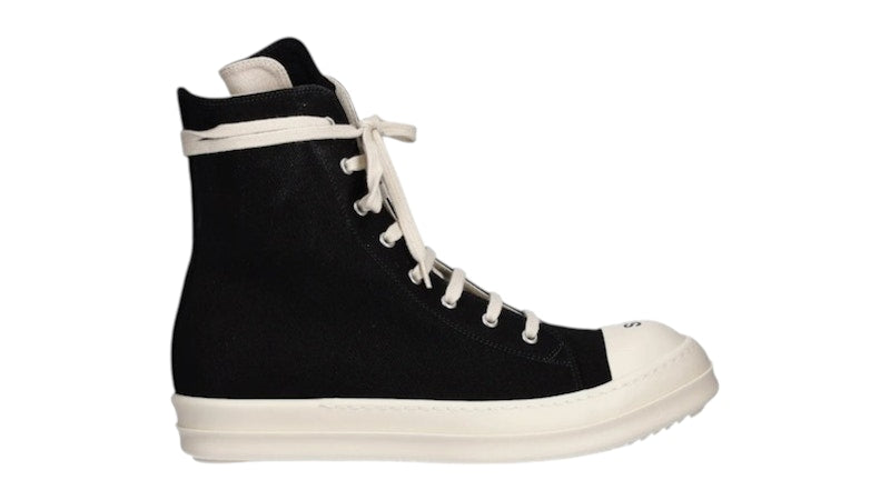 Rick Owens DRKSHDW High Sneaks So Black Milk