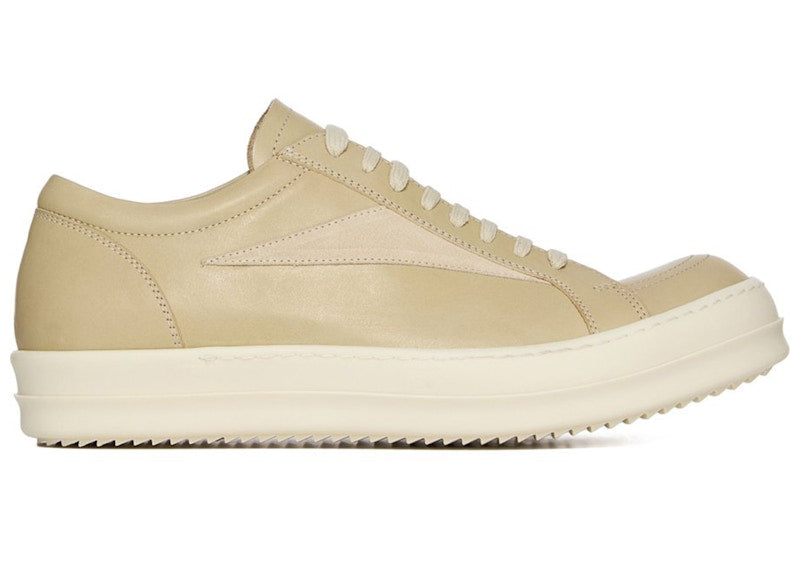 Rick Owens DRKSHDW Hollywood Vintage Sneaks Parchment Milk