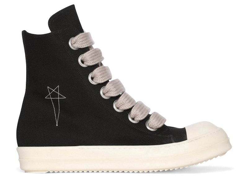 Rick Owens DRKSHDW Jumbo Laced High Black Milk