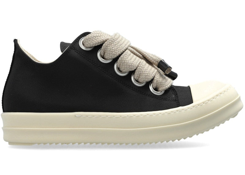 Rick Owens DRKSHDW Jumbolace Low Sneakers Nylon Black Milk (Women's)