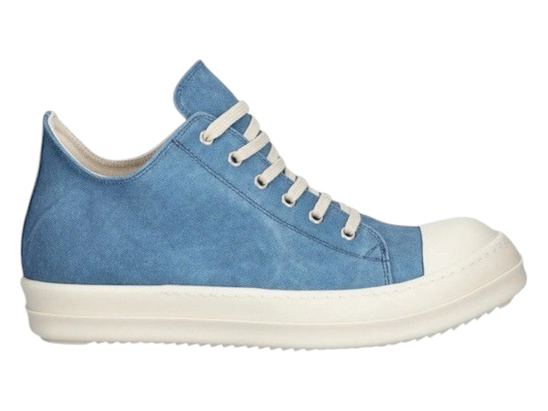 Rick Owens DRKSHDW SS25 Hollywood Low Sneaks Toothpaste Milk Milk
