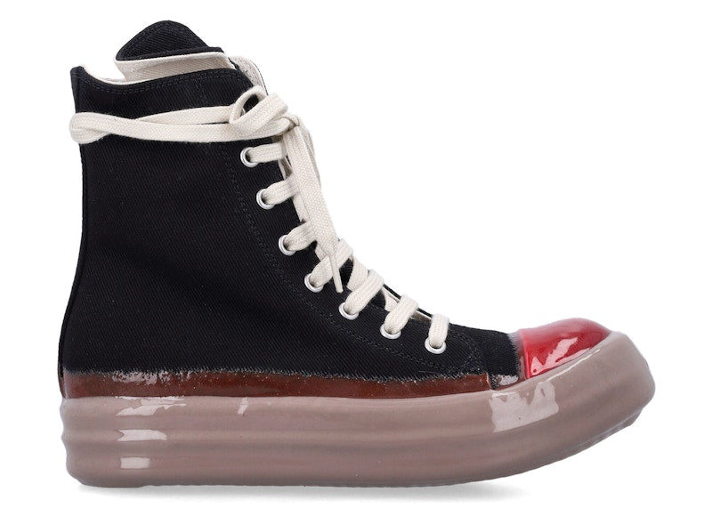 Rick Owens DRKSHDW Sneaks Black Red Dark Beige