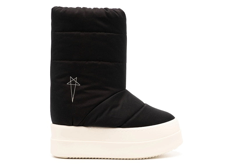 Rick Owens DRKSHDW Stivali Imbottiti Mega Bumper Lunar Black Pearl (Women's)