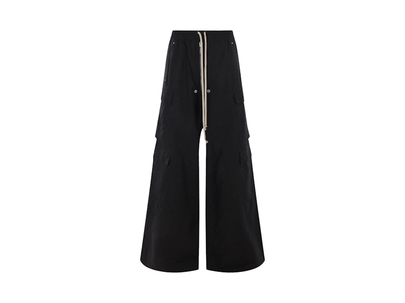 Rick Owens DRKSHDW Tencel Double Cargo Jumbo Belas Pants Black