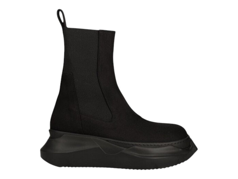 Rick Owens DRKSHDW Woven Boots Beatle Abstract Black Black (Women's)