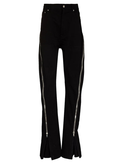 Rick Owens Fogachine Runway Slim Fit Pants Black