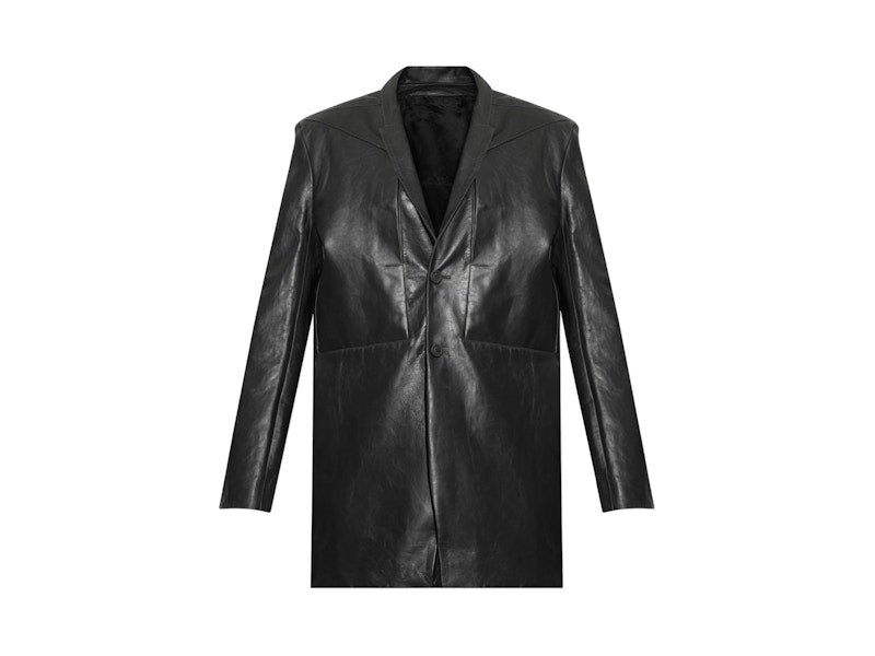 Rick Owens Giacca In Pelle Lido Jacket Black