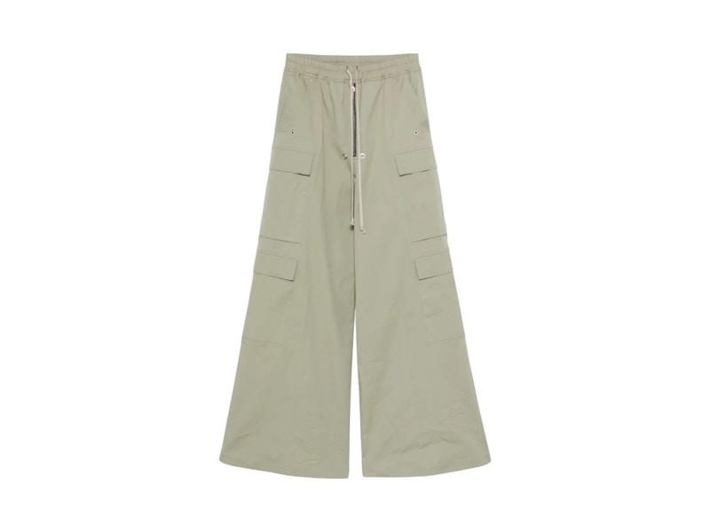 Rick Owens Heavy Cotton Poplin Cargobelas Celadon