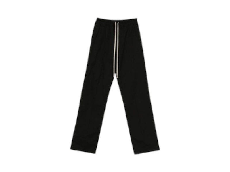 Rick Owens Heavy Poplin Dietrich Drawstring Pant Black