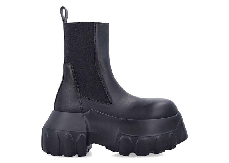 Rick Owens Hollywood Beatle Mega Tractor Boot Black (Women's)