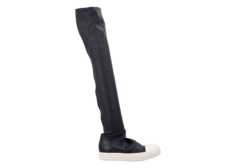 Rick Owens Hollywood DRKSHDW Knee High Stocking Sneaks Black Milk (Women's)