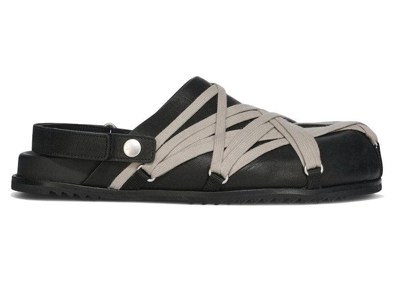 Rick Owens Hollywood Megalaced Mule Granola Black
