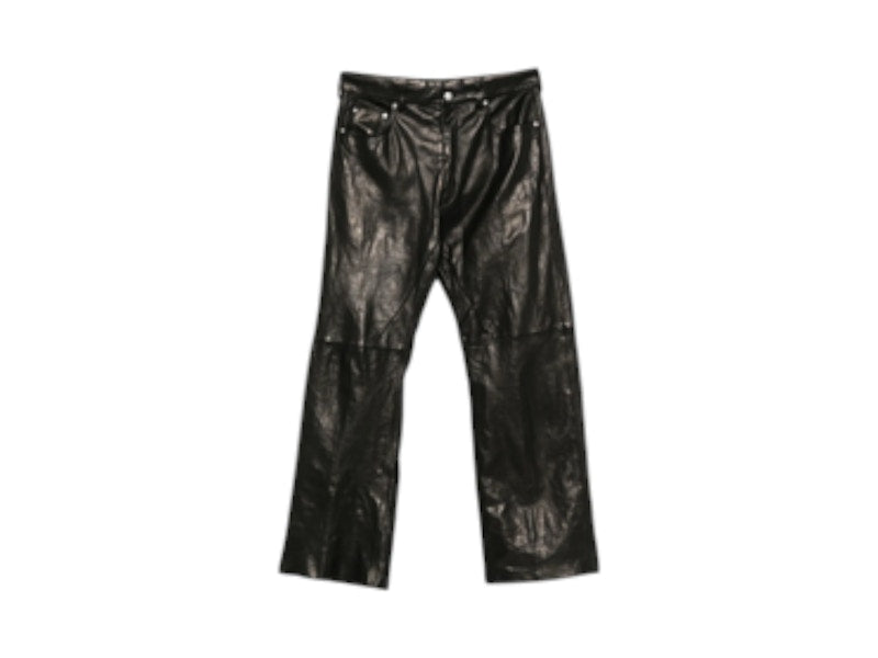 Rick Owens Lambskin Geth Jeans Black