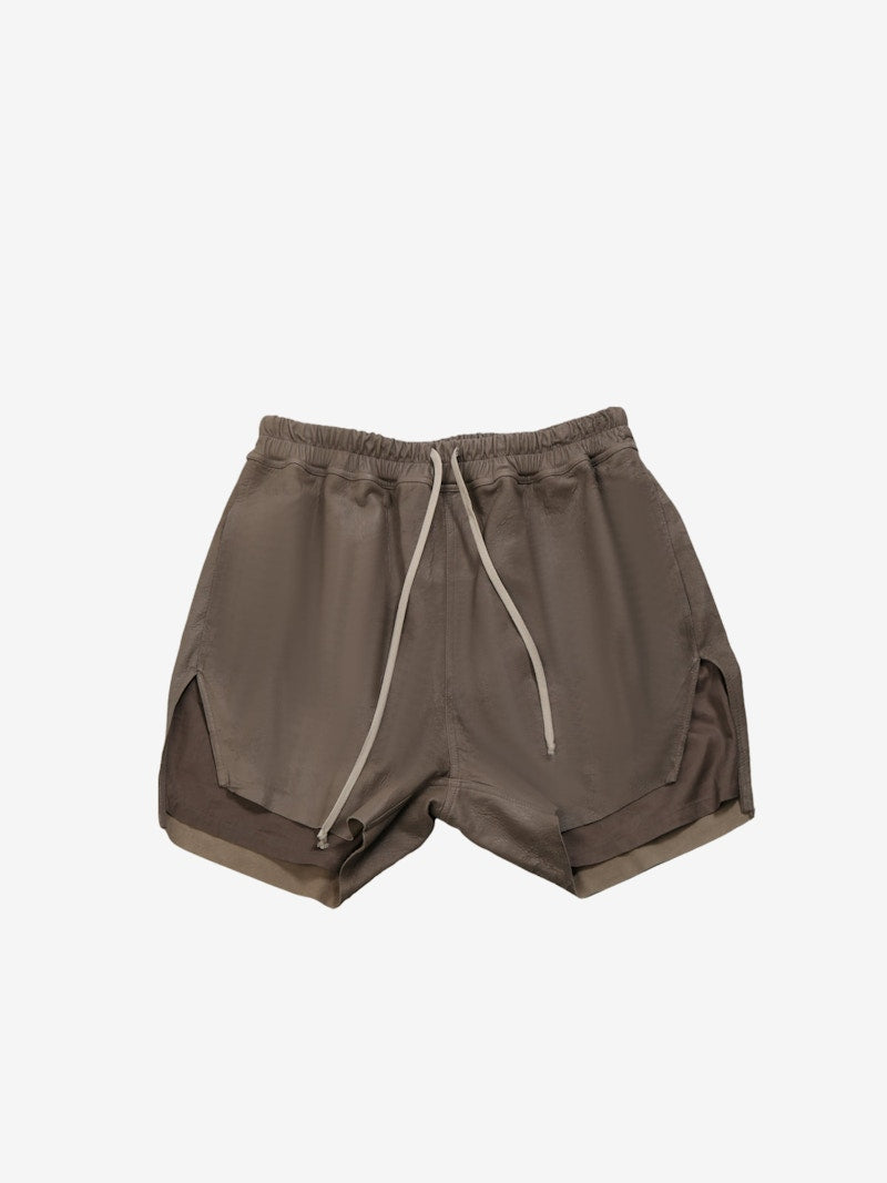 Rick Owens Leather Boxer Shorts DUSt
