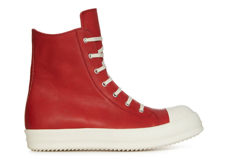 Rick Owens Lido Ramones High Top Red Milk SS24