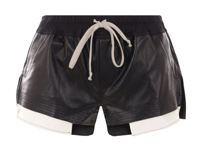 Rick Owens Pelle Shorts Fog Boxers Black