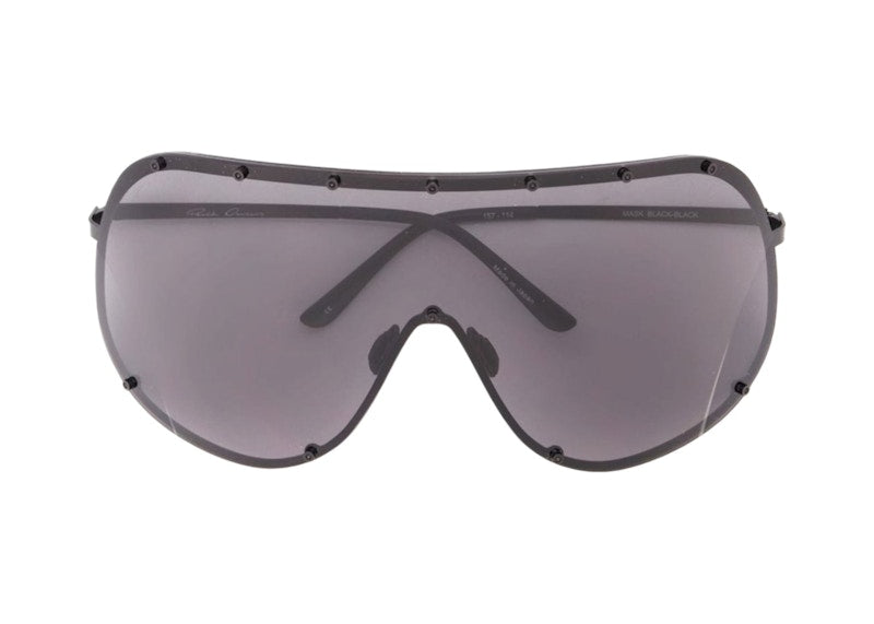 Rick Owens Shield Sunglasses Black Black (RG0000006 GBLKB 0909)