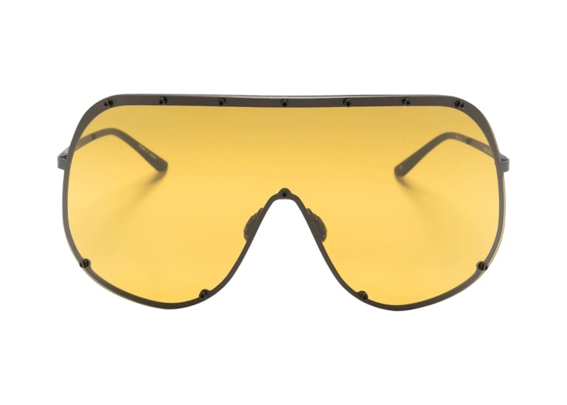 Rick Owens Shield Sunglasses Black (RG0000006 GBLKBN 0945)
