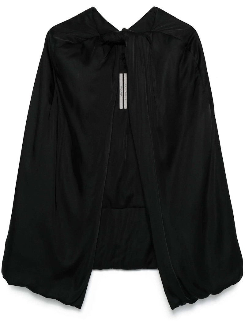 Rick Owens Short Masto Cape Black