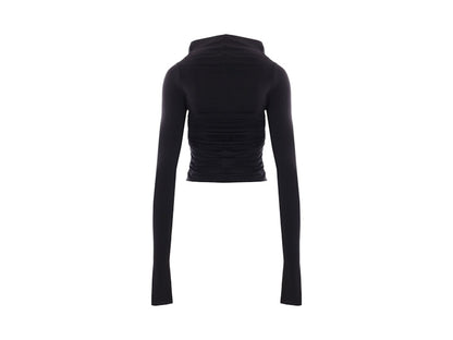Rick Owens T-shirt Jersey LS Prong Jersey T-shirt Black