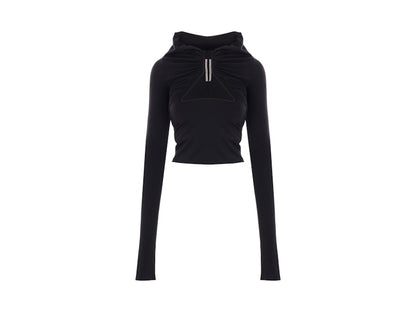 Rick Owens T-shirt Jersey LS Prong Jersey T-shirt Black
