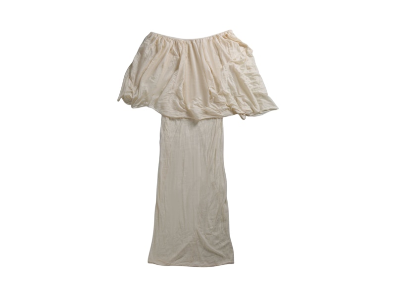Rick Owens Top Turbo Drape T-shirt Natural