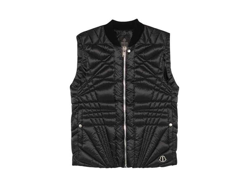 Rick Owens x Moncler Woven Megapenta Flight Vest Black