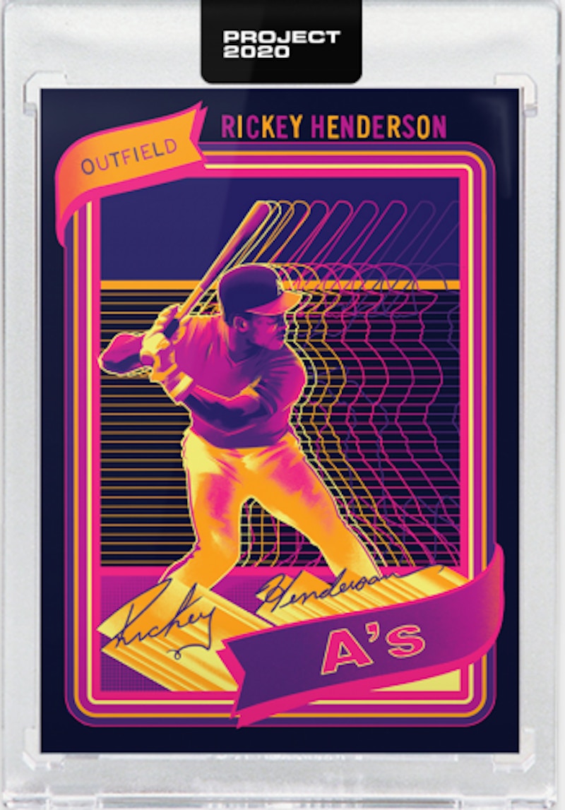 Rickey Henderson 1980 Topps Project 2020 Matt Taylor  /2104 #21