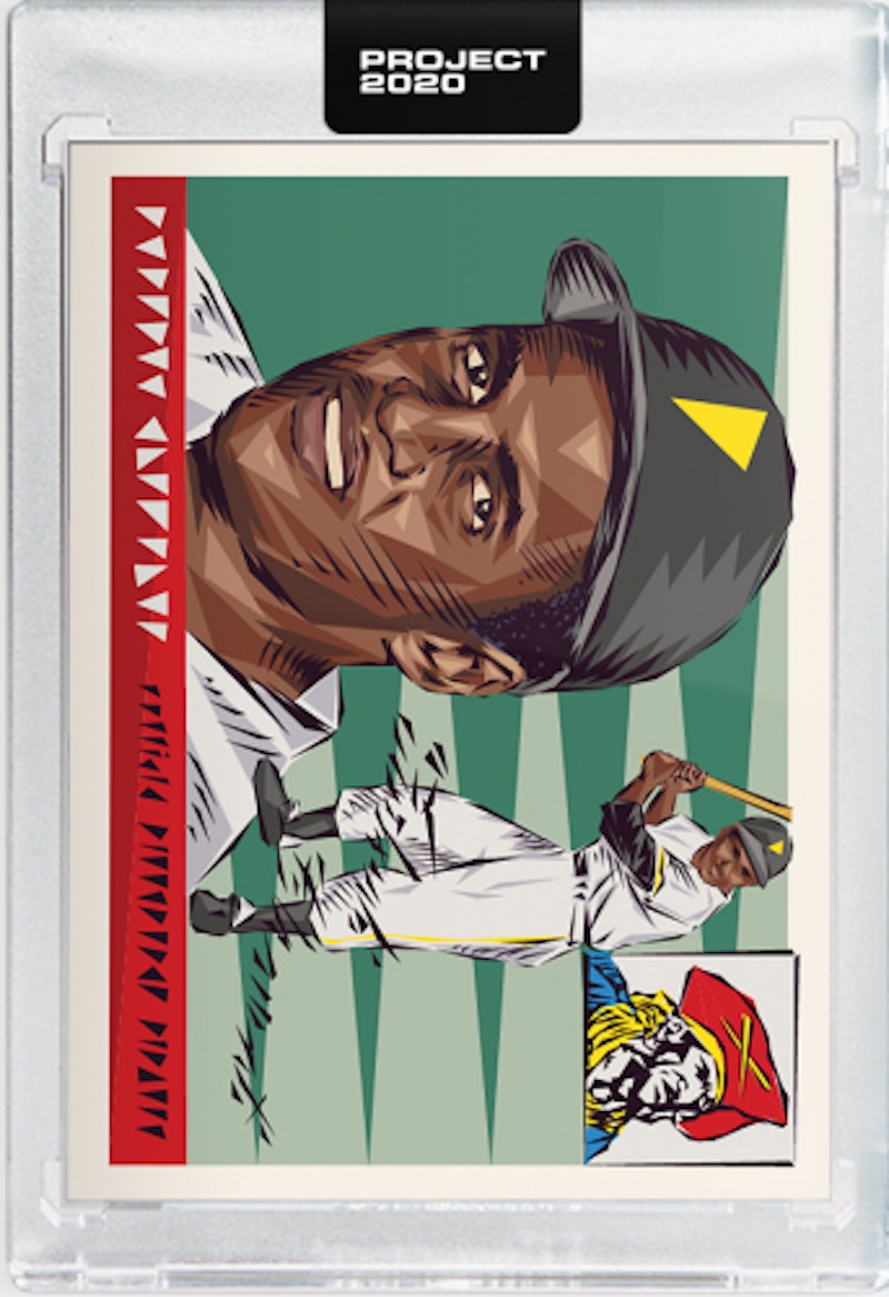 Roberto Clemente 1955 Topps Project 2020 Naturel Artist Proof /20 #19