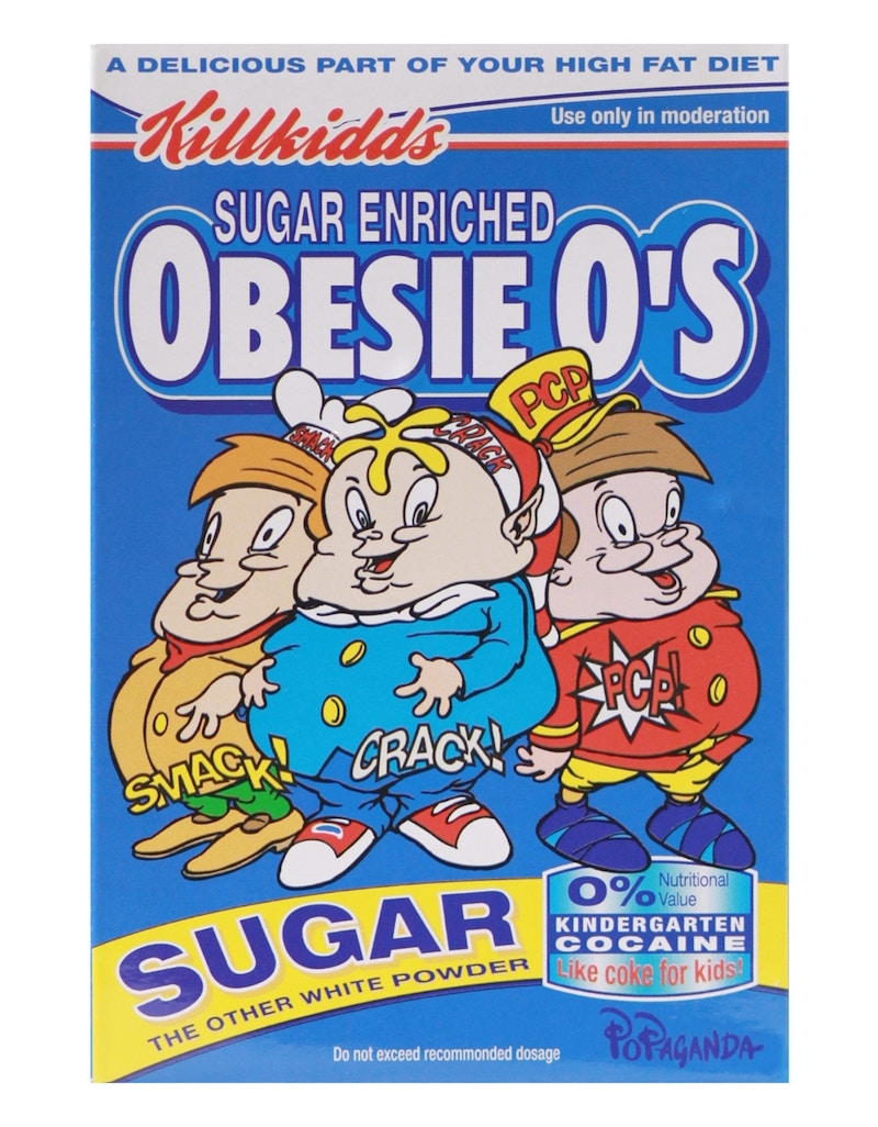 Ron English Cereal Killer Smack, Crack and Pot Figure (3 Inch)
