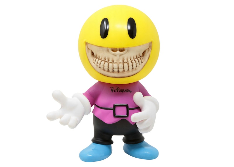 Ron English Happy Boy Grin Figure Yellow