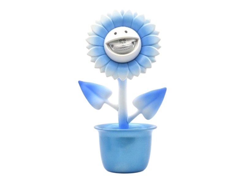 Ron English x APPortfolio Ice Blue Sunflower (Silver Teeth) Figure