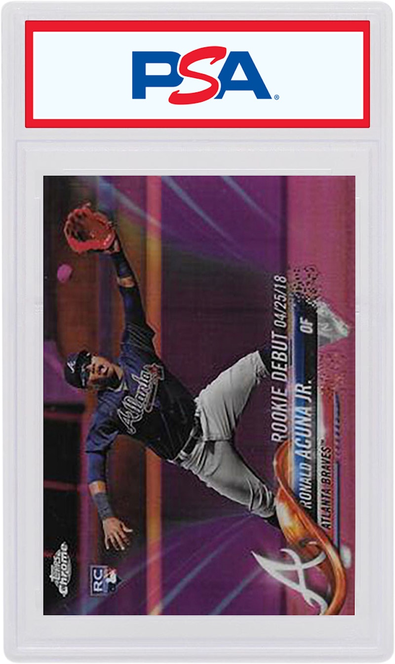 Ronald Acuna 2018 Topps Chrome Update Rookie Pink #HMT31 (PSA or BGS Graded)