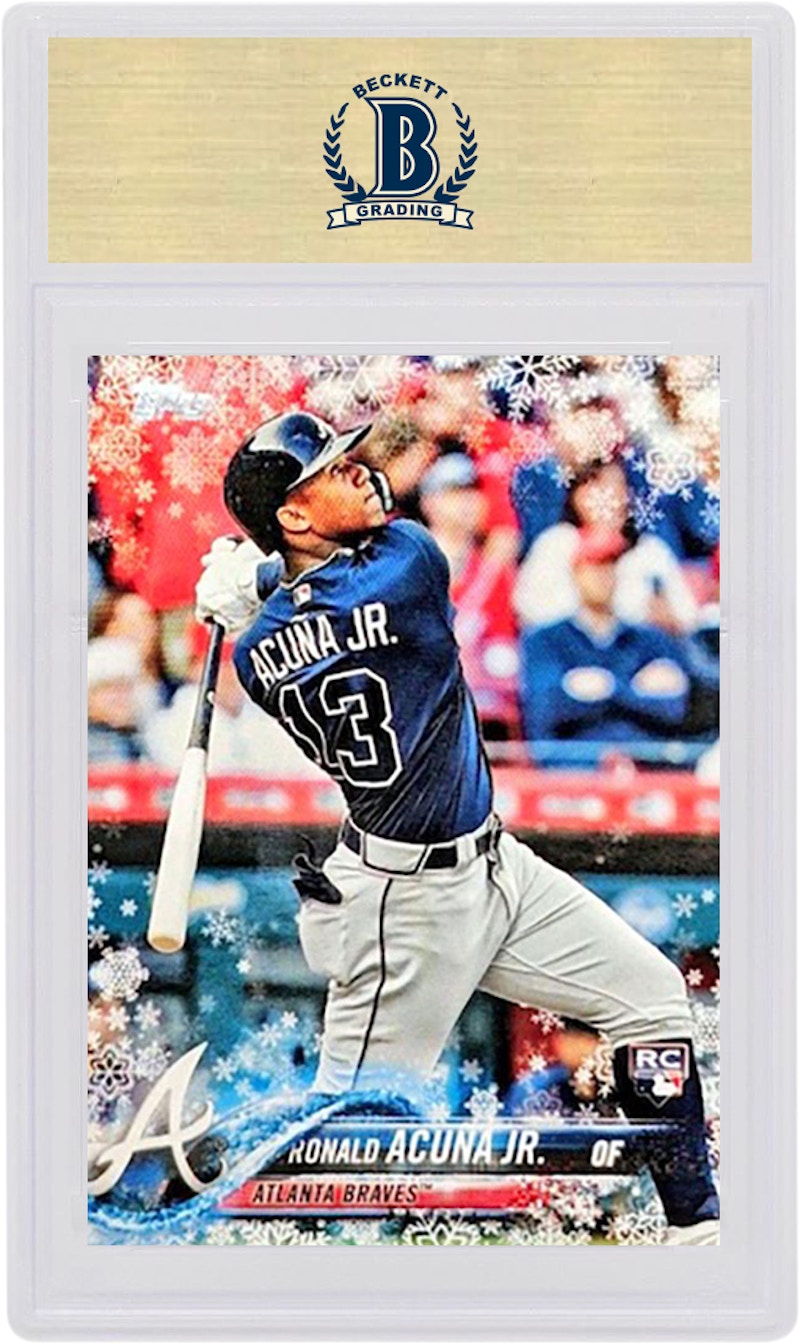 Ronald Acuna Jr. 2018 Topps Holiday Rookie #HMW50 (PSA or BGS Graded)