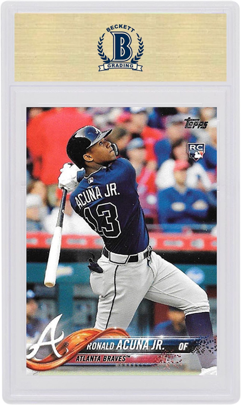 Ronald Acuna Jr. 2018 Topps Rookie Bat Down #698 (PSA or BGS Graded)