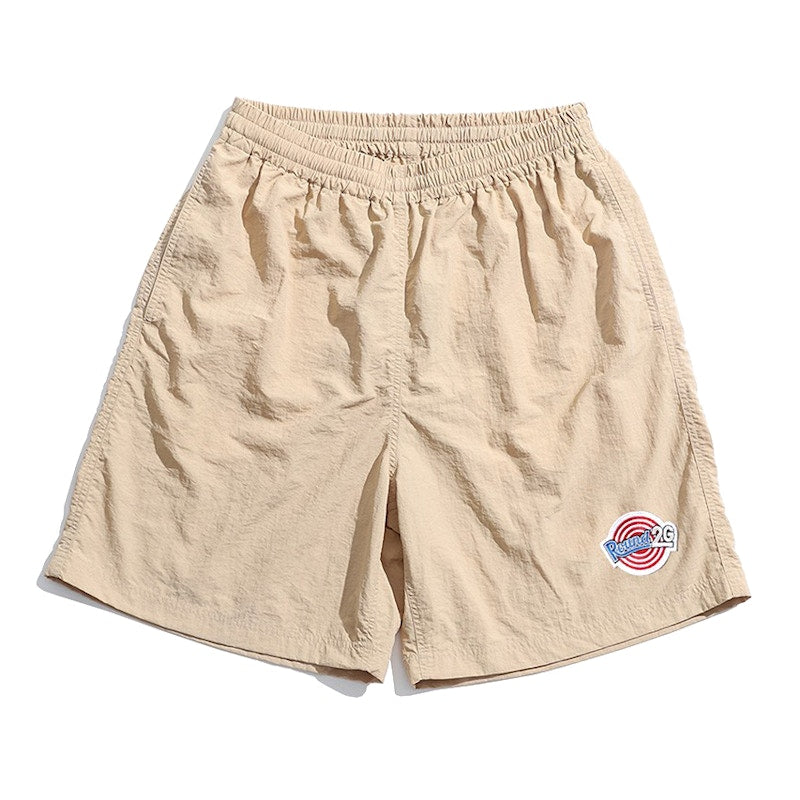 Round Two x 2G Logo Shorts Beige