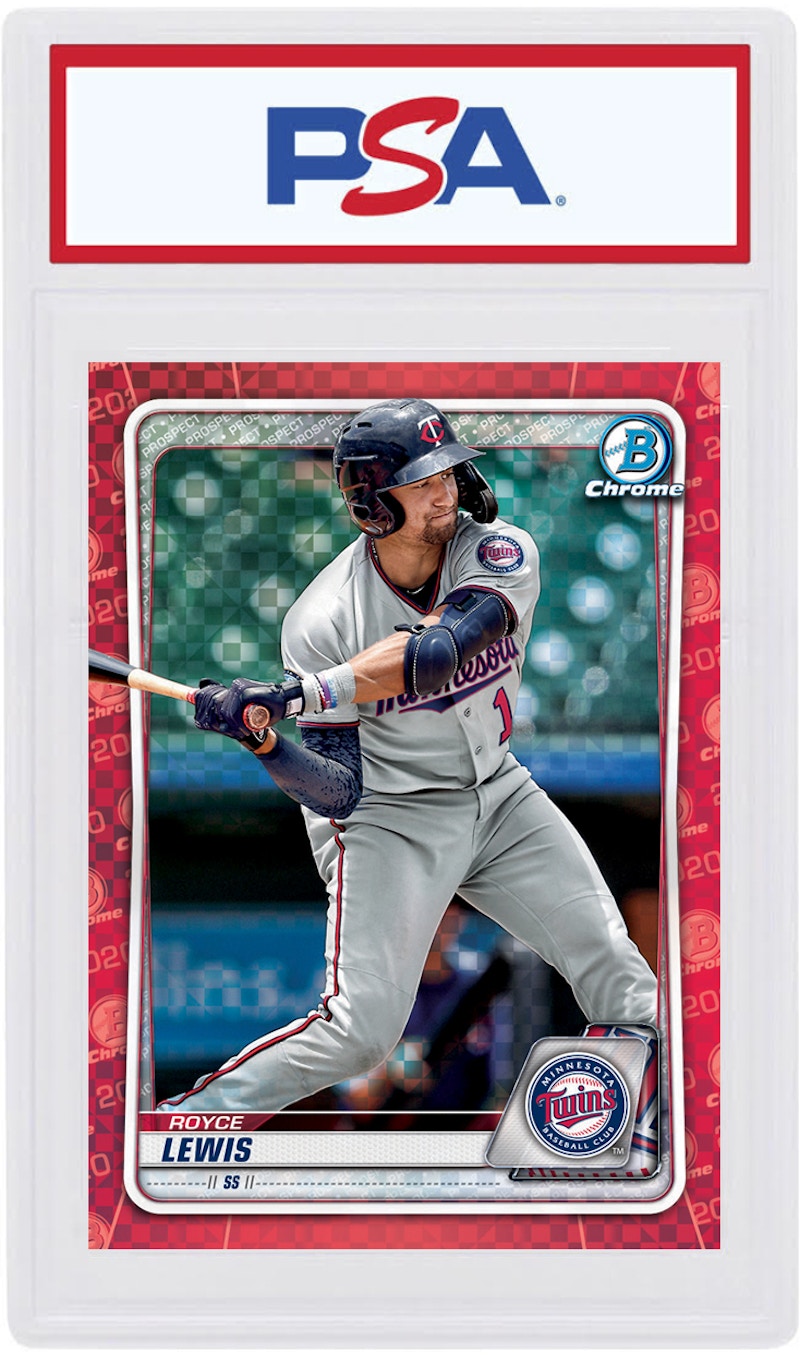 Royce Lewis 2020 Bowman Chrome X Red X-Fractor 1/1 #BCP-195 (PSA or BGS Graded)