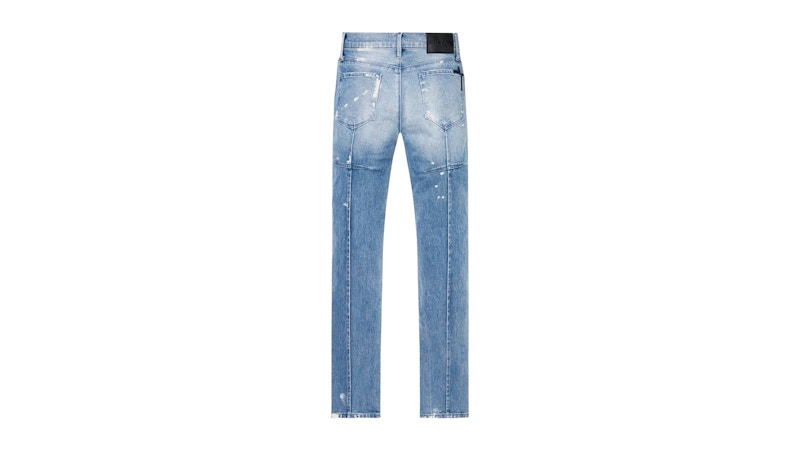 RtA Clayton Jean Distressed White Paint/Blue