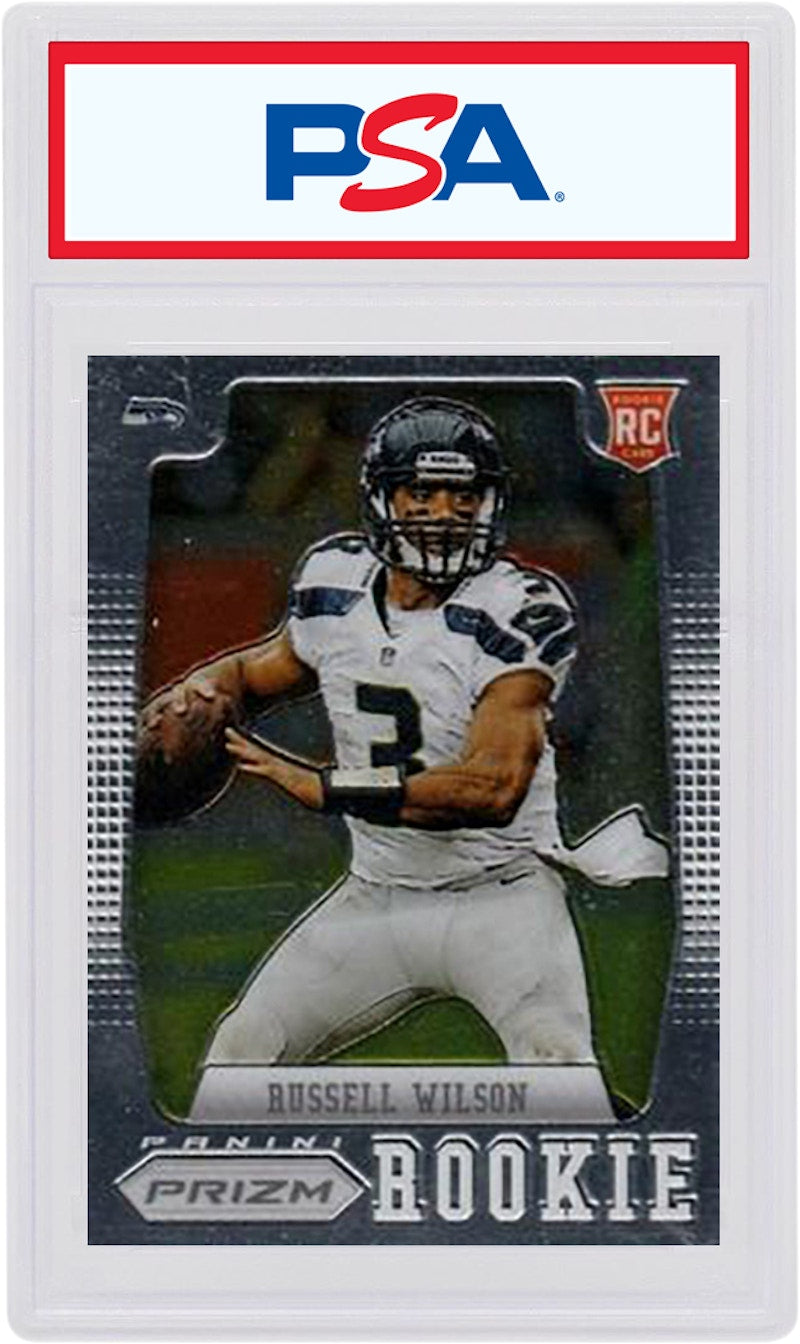Russell Wilson 2012 Panini Prizm Rookie Towel Up #230 (PSA or BGS Graded)