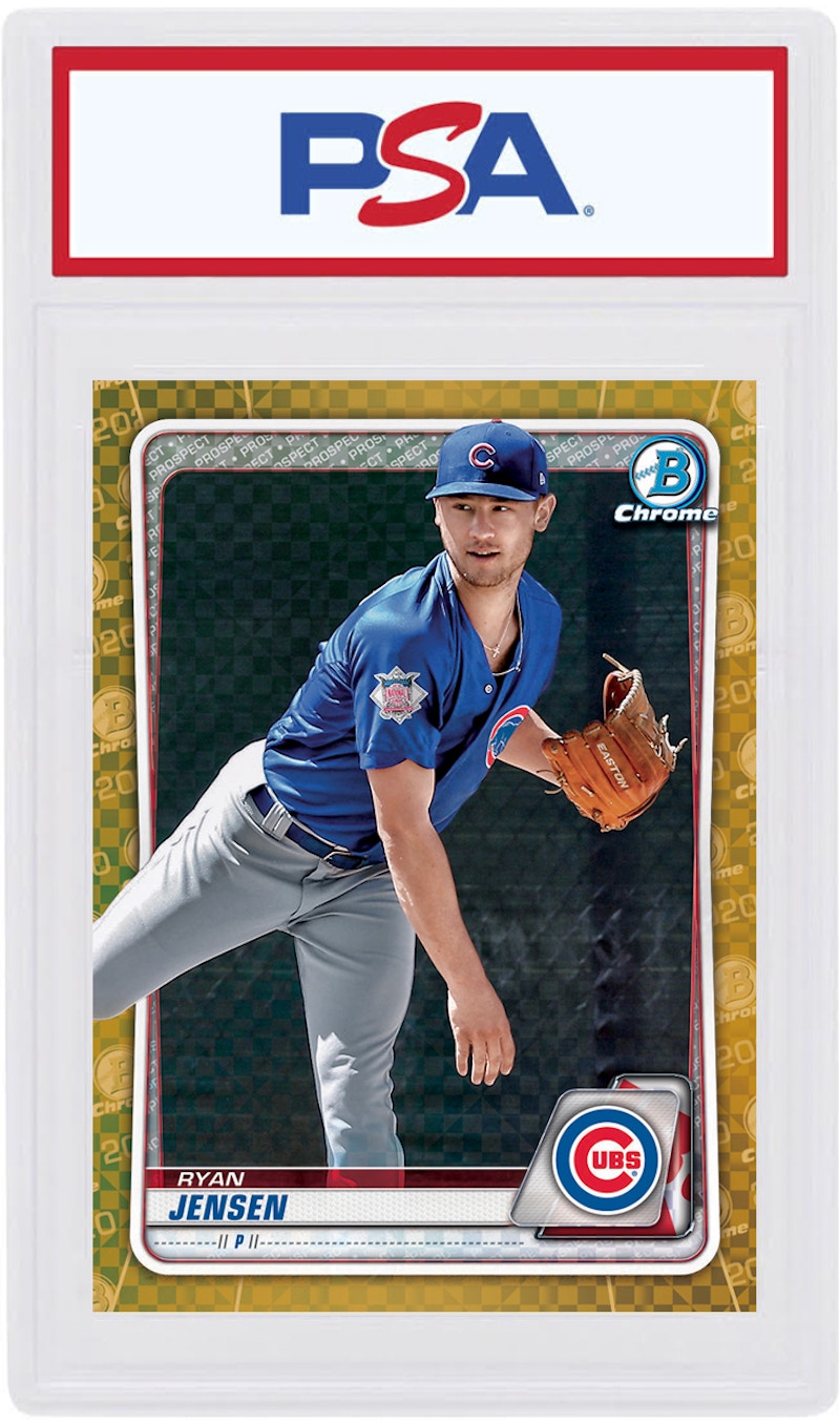 Ryan Jensen 2020 Bowman Chrome X Gold X-Fractor /3 #BCP-231 (PSA or BGS Graded)