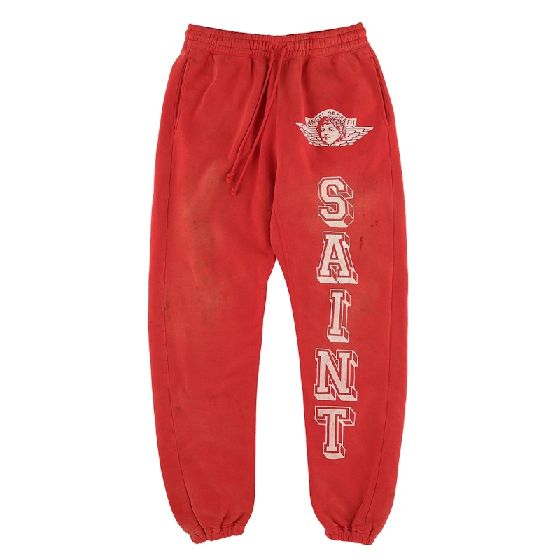 Saint Mxxxxxx Angel of Death Sweatpants Red