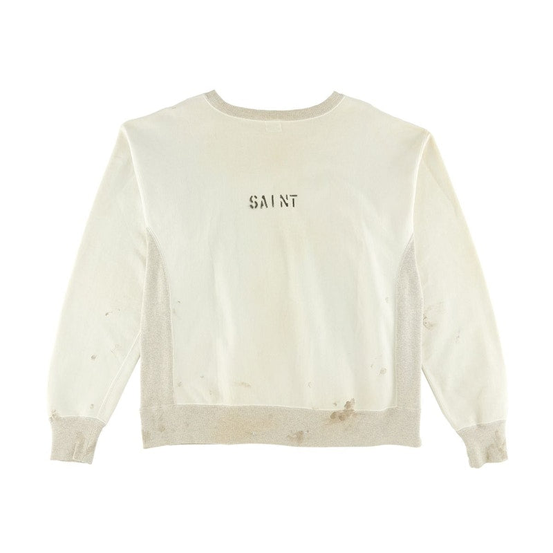 Saint Mxxxxxx College Sweatshirt White