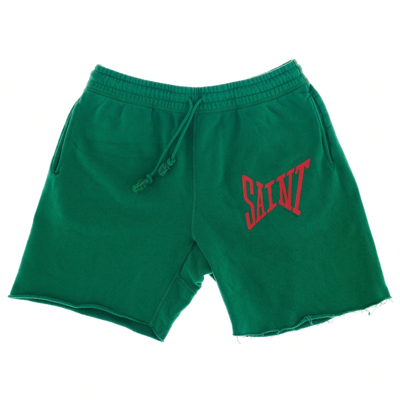 Saint Mxxxxxx Logo Sweat Shorts Green
