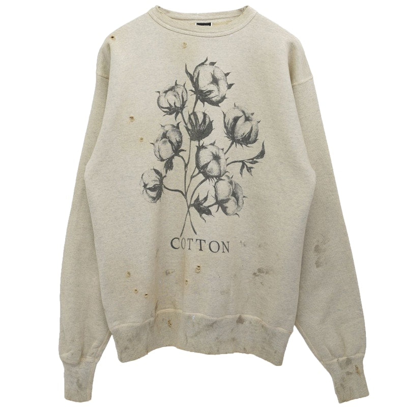 Saint Mxxxxxx x Denim Tears Cotton Crewneck Sweatshirt Grey